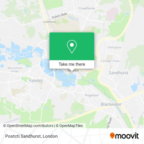 Postcti Sandhurst map