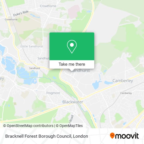 Bracknell Forest Borough Council map