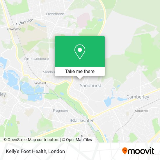 Kelly's Foot Health map