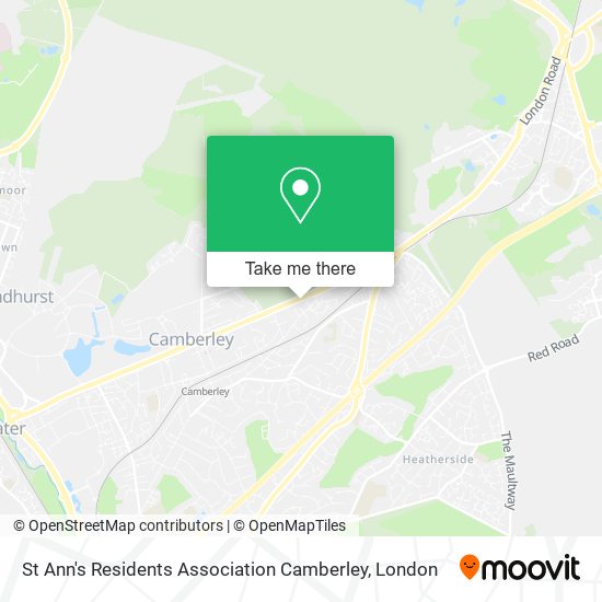 St Ann's Residents Association Camberley map