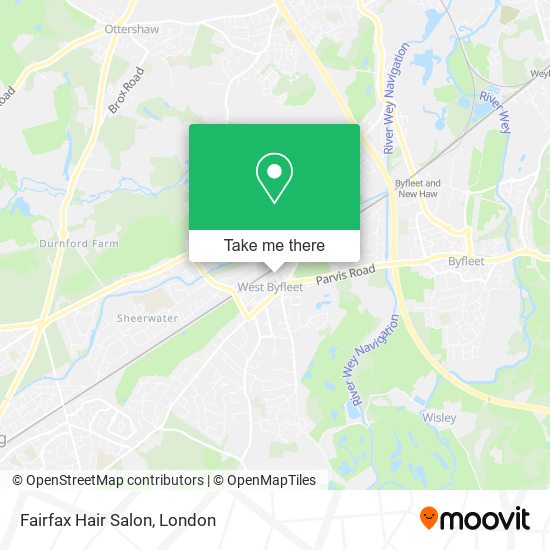 Fairfax Hair Salon map