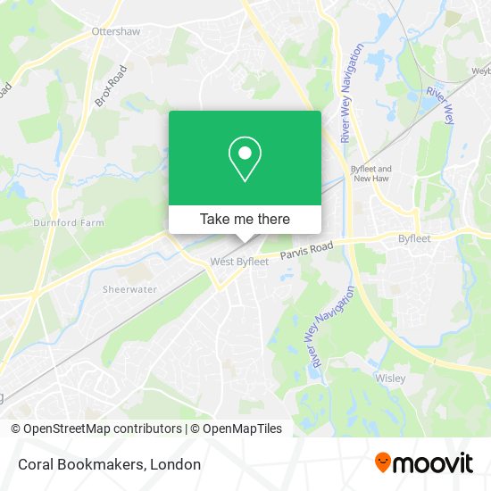 Coral Bookmakers map