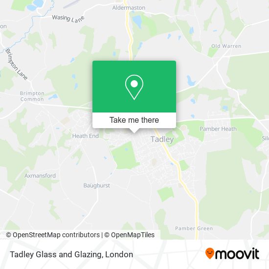 Tadley Glass and Glazing map