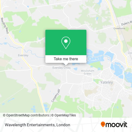Wavelength Entertainments map