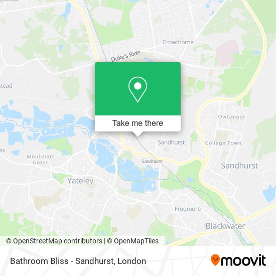 Bathroom Bliss - Sandhurst map