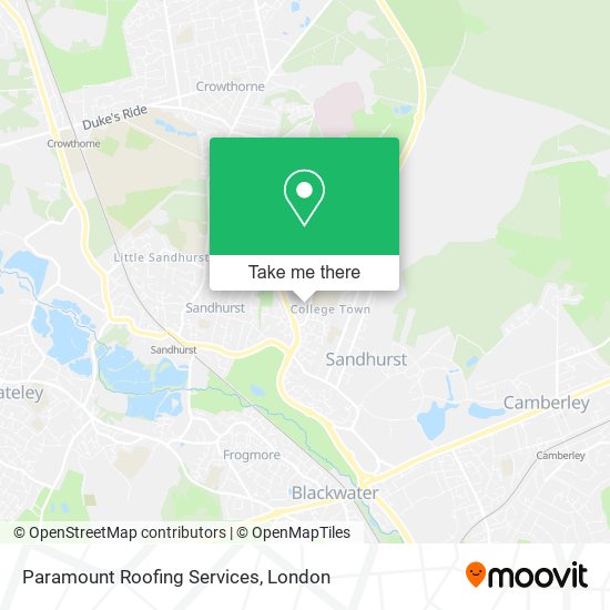 Paramount Roofing Services map