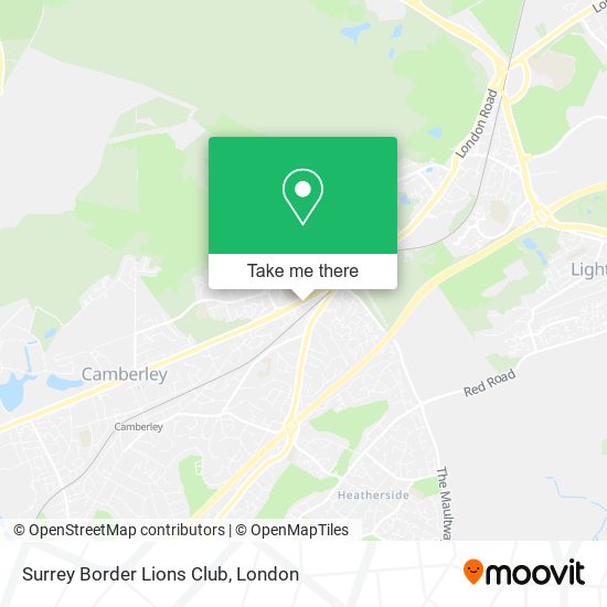 Surrey Border Lions Club map