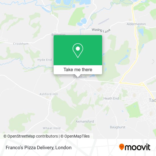 Franco's Pizza Delivery map