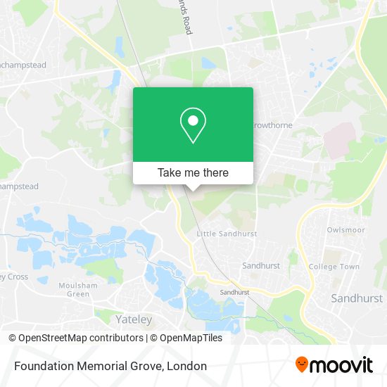Foundation Memorial Grove map