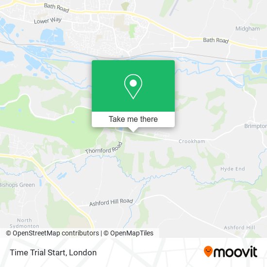 Time Trial Start map