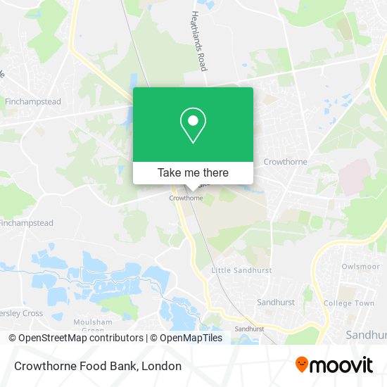 Crowthorne Food Bank map