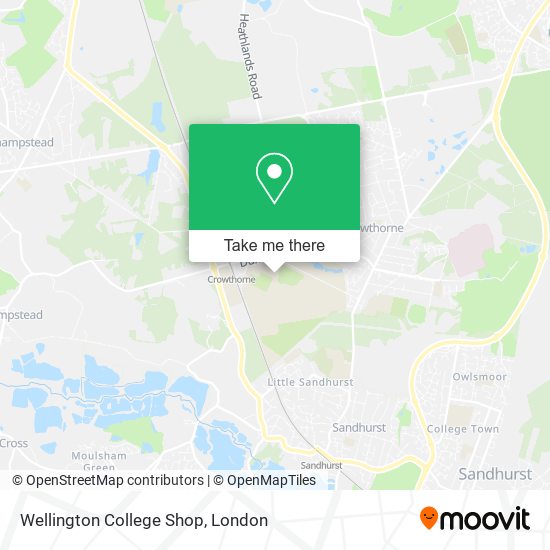 Wellington College Shop map
