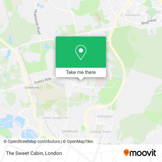 The Sweet Cabin map