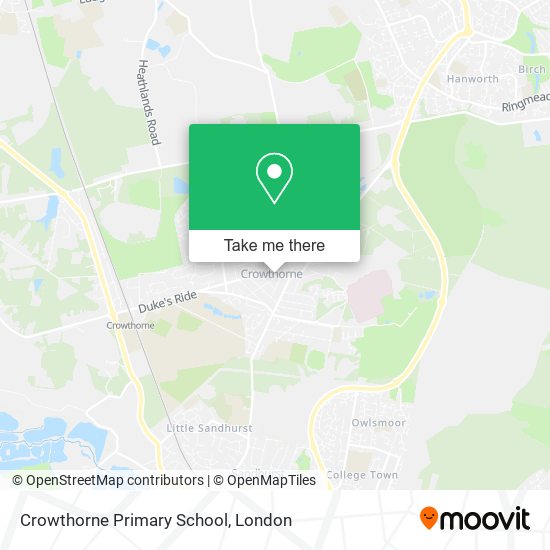 Crowthorne Primary School map