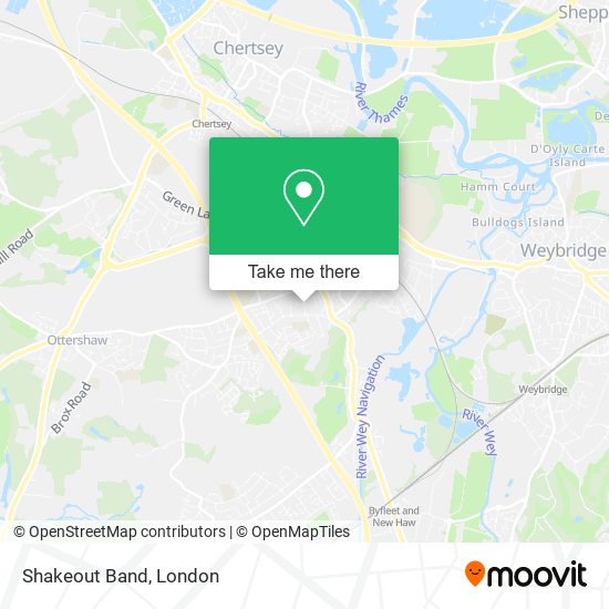 Shakeout Band map
