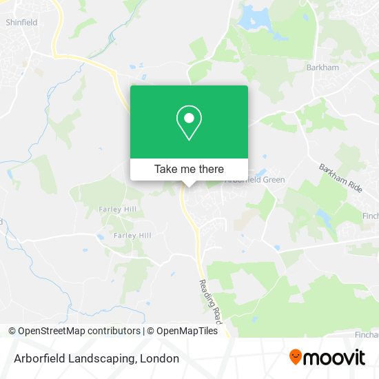 Arborfield Landscaping map