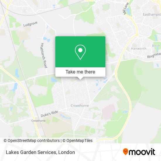 Lakes Garden Services map
