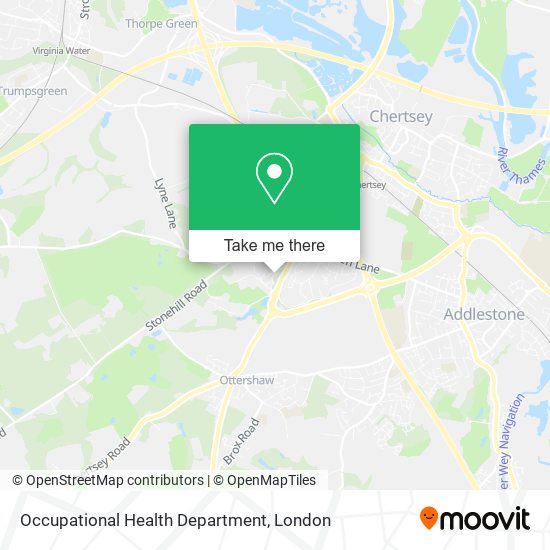 Occupational Health Department map
