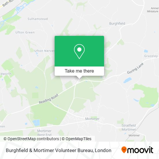 Burghfield & Mortimer Volunteer Bureau map