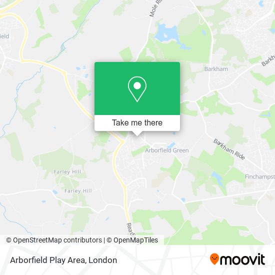 Arborfield Play Area map
