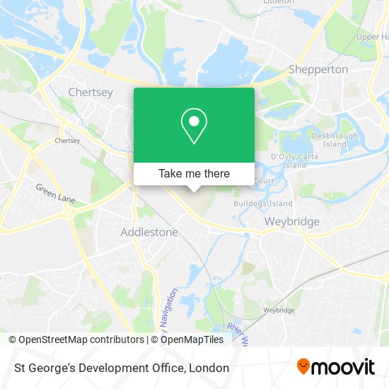 St George's Development Office map