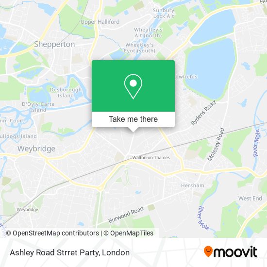 Ashley Road Strret Party map