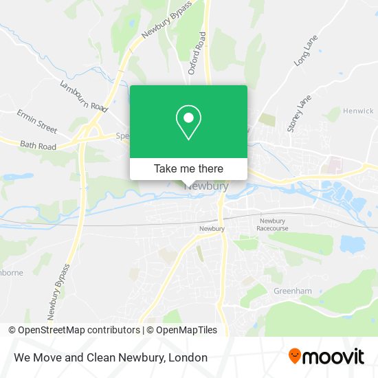 We Move and Clean Newbury map