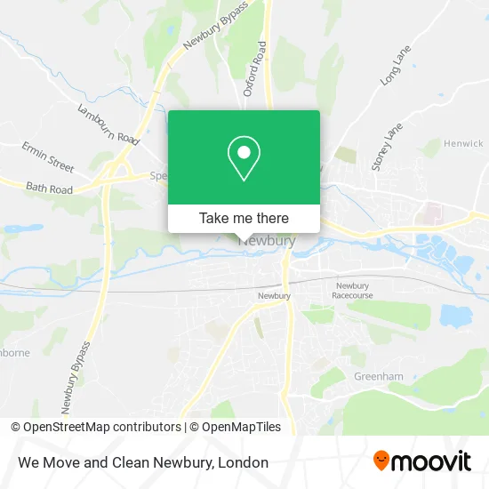 We Move and Clean Newbury map