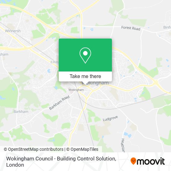 Wokingham Council - Building Control Solution map