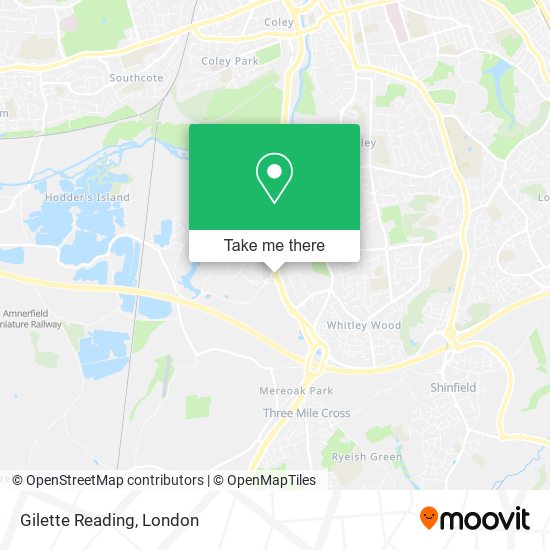 Gilette Reading map