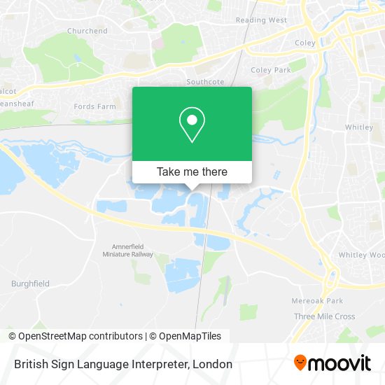 British Sign Language Interpreter map