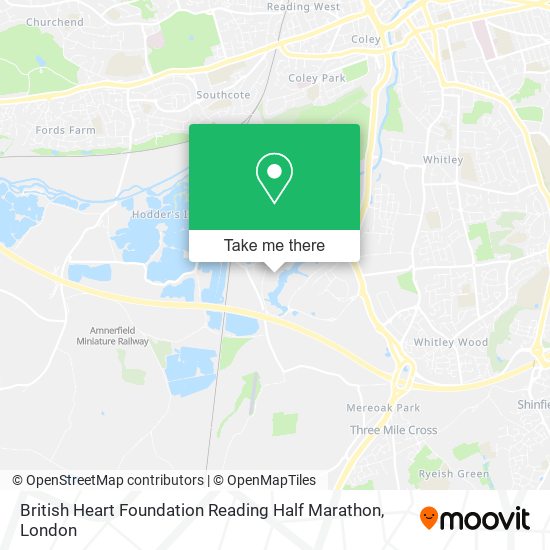 British Heart Foundation Reading Half Marathon map