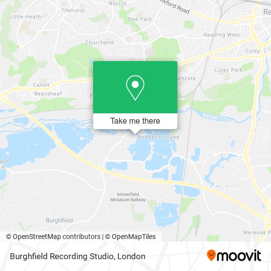 Burghfield Recording Studio map