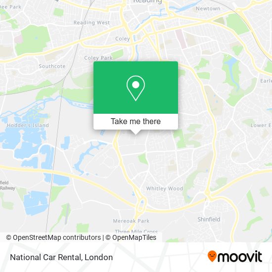 National Car Rental map