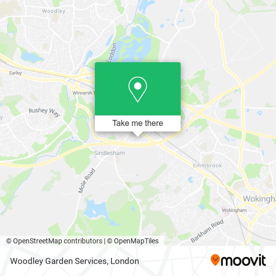 Woodley Garden Services map
