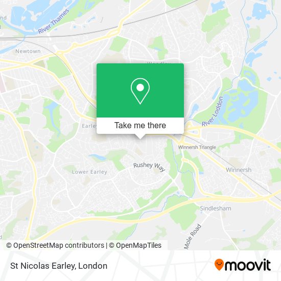 St Nicolas Earley map