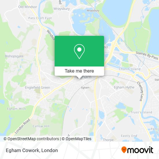 Egham Cowork map