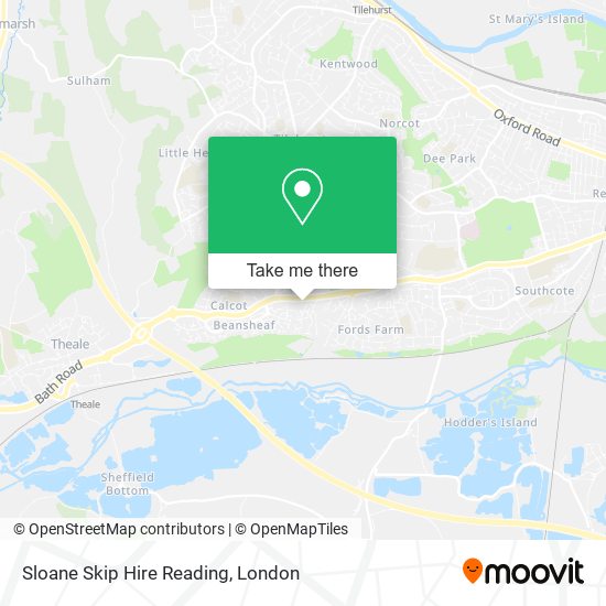 Sloane Skip Hire Reading map