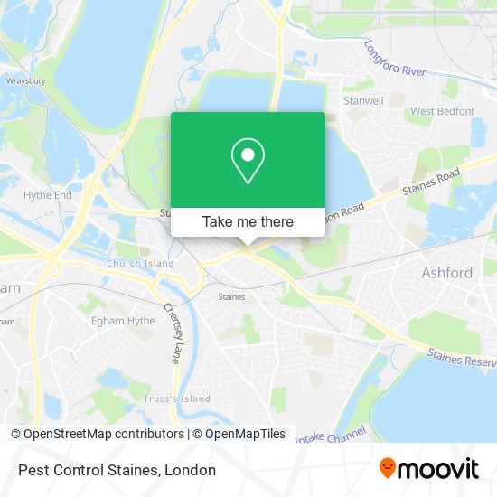Pest Control Staines map