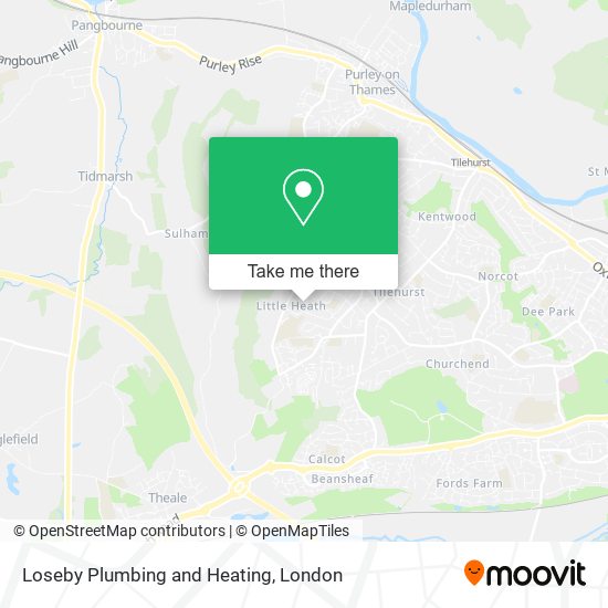 Loseby Plumbing and Heating map