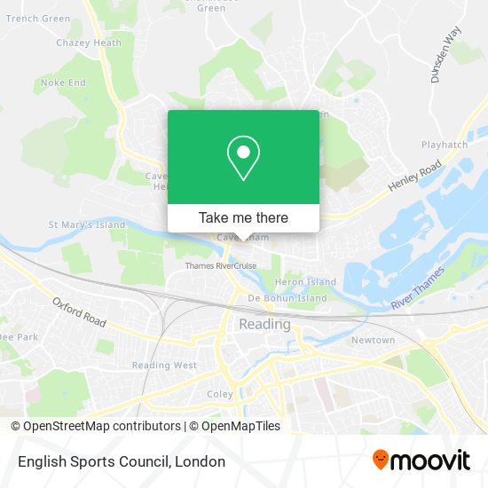 English Sports Council map