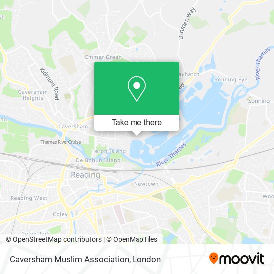 Caversham Muslim Association map