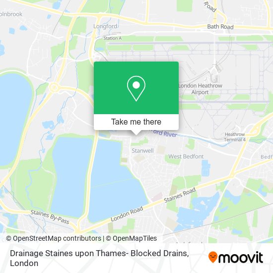 Drainage Staines upon Thames- Blocked Drains map
