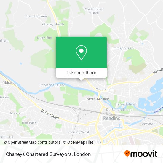 Chaneys Chartered Surveyors map