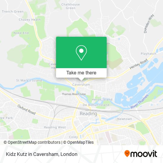 Kidz Kutz in Caversham map