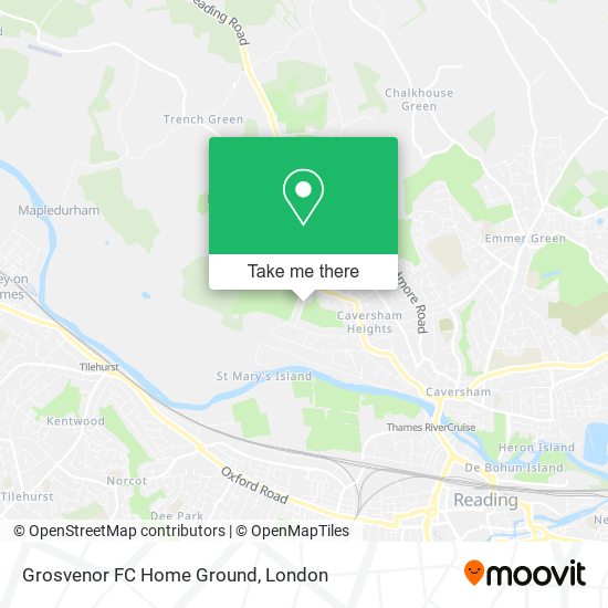 Grosvenor FC Home Ground map