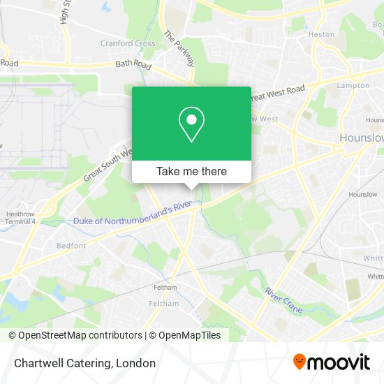 Chartwell Catering map