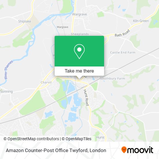 Amazon Counter-Post Office Twyford map