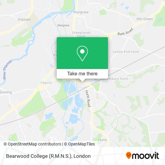 Bearwood College (R.M.N.S.) map