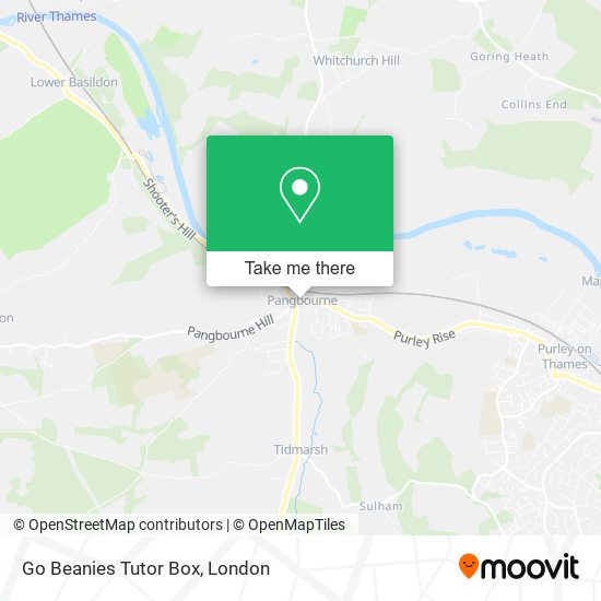 Go Beanies Tutor Box map